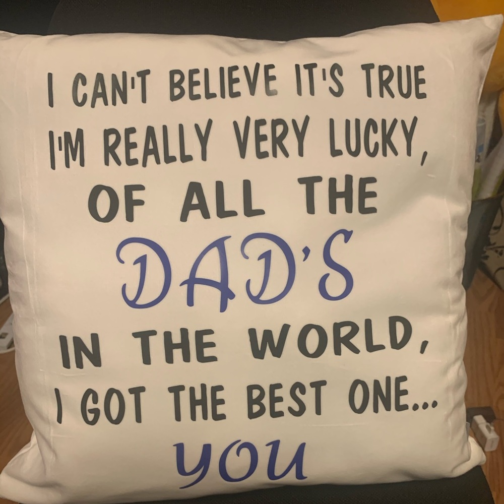 Personalized Fathers Day pillow